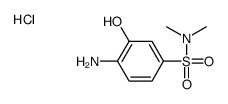 4-amino-3-hydroxy-N,N-dimethylbenzenesulphonamide monohydrochloride structure