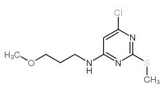 6-CHLORO-N-(3-METHOXYPROPYL)-2-(METHYLTHIO)PYRIMIDIN-4-AMINE结构式