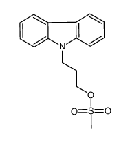 3-(9H-carbazol-9-yl)propyl methanesulfonate Structure
