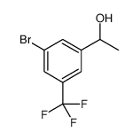Benzenemethanol, 3-bromo-α-methyl-5-(trifluoromethyl) Structure
