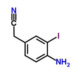 (4-Amino-3-iodophenyl)acetonitrile Structure