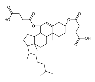 4-[[(3S,7R,8S,9S,10R,13R,14S)-7-(3-carboxypropanoyloxy)-10,13-dimethyl-17-[(2R)-6-methylheptan-2-yl]-2,3,4,7,8,9,11,12,14,15,16,17-dodecahydro-1H-cyclopenta[a]phenanthren-3-yl]oxy]-4-oxobutanoic acid结构式