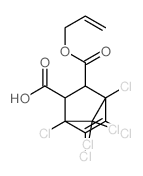 1,2,3,4,7,7-hexachloro-6-prop-2-enoxycarbonyl-bicyclo[2.2.1]hept-2-ene-5-carboxylic acid结构式