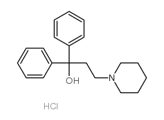 alpha,alpha-diphenylpiperidine-1-propanol hydrochloride结构式