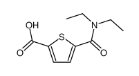 5-(diethylcarbamoyl)thiophene-2-carboxylic acid结构式