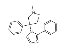 N,N-dimethyl-2-phenyl-2-(2-phenylimidazol-1-yl)butan-1-amine Structure