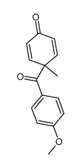 4-(4-methoxybenzoyl)-4-methylcyclohexa-2,5-dienone结构式