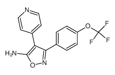 5-Amino-4-(4-pyridyl)-3-(4-trifluoromethoxyphenyl)isoxazole Structure