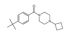 (4-tert-butyl-phenyl)-(4-cyclobutyl-piperazin-1-yl)-methanone结构式