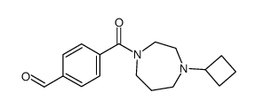 4-(4-cyclobutyl-[1,4]diazepane-1-carbonyl)-benzaldehyde Structure