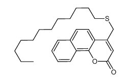 4-dodecylsulfanylmethylnaphtho[1,2-b]pyran-2-one Structure