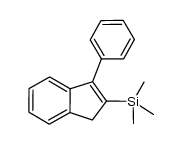 trimethyl(3-phenyl-1H-inden-2-yl)silane结构式