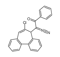 <(6-Chlor-5H-dibenzocyclohepten-5-yl)diazomethyl>-phenyl-keton Structure