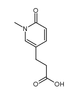 1,6-Dihydro-1-methyl-6-oxo-3-pyridinpropansaeure结构式