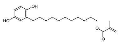 11-(2,5-dihydroxyphenyl)undecyl 2-methylprop-2-enoate Structure