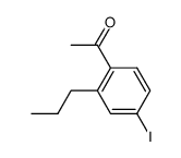 1-(4-iodo-2-propyl-phenyl)-ethanone结构式
