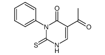 5-acetyl-3-phenyl-2-thioxo-2,3-dihydro-1H-pyrimidin-4-one Structure
