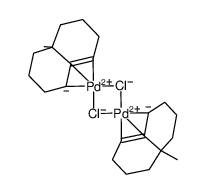 [Pd(η(3)-C11H18)(μ-Cl)]2 Structure
