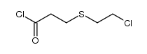 β-(β-Chlorethylthio)-propionylchlorid Structure