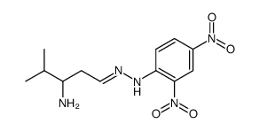 3-amino-4-methyl-valeraldehyde-(2,4-dinitro-phenylhydrazone) Structure