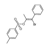 (Z)-1-bromo-1-phenyl-2-tosyloxypropene Structure