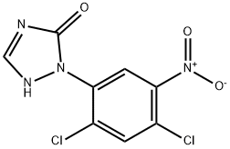 3H-1,2,4-Triazol-3-one, 2-(2,4-dichloro-5-nitrophenyl)-1,2-dihydro- Structure