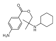 [2-(cyclohexylamino)-2-methylpropyl] 4-aminobenzoate Structure