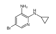 5-bromo-2-N-cyclopropylpyridine-2,3-diamine Structure