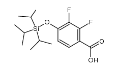 2,3-difluoro-4-((triisopropylsilyl)oxy)benzoic acid结构式