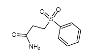 3-(phenylsulfonyl)propanamide结构式