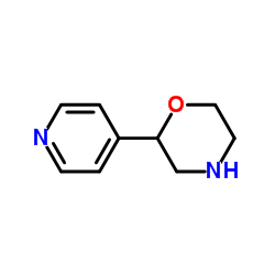 2-(4-吡啶)吗啉结构式