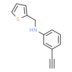 3-乙炔基-N-(噻吩-2-基甲基)苯胺结构式