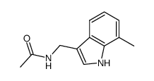 N-(7-methyl-1H-indol-3-ylmethyl)-acetamide结构式