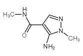 5-amino-N,1-dimethyl-1H-pyrazole-4-carboxamide(SALTDATA: FREE) structure
