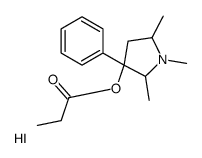 (1,2,5-trimethyl-3-phenylpyrrolidin-3-yl) propanoate,hydroiodide Structure