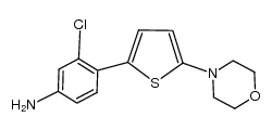 N-(5-(2-chloro-4-aminophenyl)thiophen-2-yl)morpholine Structure