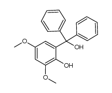 α,α-diphenyl-3,5-dimethoxysalicyl alcohol Structure