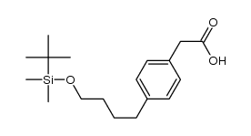 4-(4-tert-butyldimethylsilyloxybutyl)phenylacetic acid Structure
