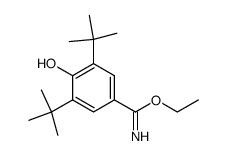 ethyl iminoester of 4-hydroxy-3,5-di-tert-butylbenzoic acid Structure