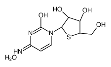 4-amino-1-[(2R,3S,4S,5R)-3,4-dihydroxy-5-(hydroxymethyl)thiolan-2-yl]pyrimidin-2-one,hydrate Structure