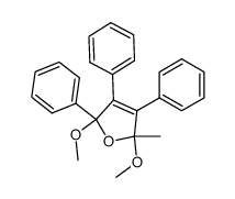 dimethoxy-2,5 methyl-2 triphenyl-3,4,5 dihydro-2,5 furanne结构式