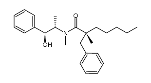 (R)-2-benzyl-N-[(1S,2S)-2-hydroxy-1-methyl-2-phenylethyl]-N,2-dimethylheptanamide结构式