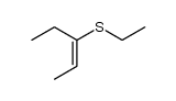 (E)-3-(ethylthio)-2-pentene Structure