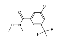 3-chloro-N-methoxy-N-methyl-5-(trifluoromethyl)benzamide Structure