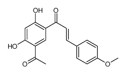 1-(5-Acetyl-2,4-dihydroxyphenyl)-3-(4-methoxyphenyl)-2-propen-1-one结构式
