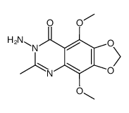 1,3-Dioxolo[4,5-g]quinazolin-8(7H)-one,7-amino-4,9-dimethoxy-6-methyl-结构式