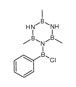 1-(chloro(phenyl)boryl)-2,4,6-trimethyl-1,3,5,2,4,6-triazatriborinane Structure