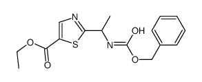 2-(1-(((苄氧基)羰基)氨基)乙基)噻唑-5-羧酸乙酯结构式