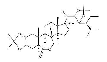 (2R,3S,22S,23S)-2,3,22,23,-di-isopropylidenedioxy-B-homo-7-oxa-5α-stigmastan 6-one结构式