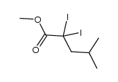methyl 2,2-diiodo-4-methylpentanoate结构式